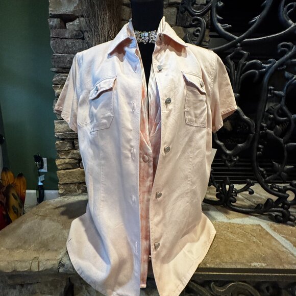 Kate Hill Pink and White Blouse with Elegant Design - Picture 9 of 14